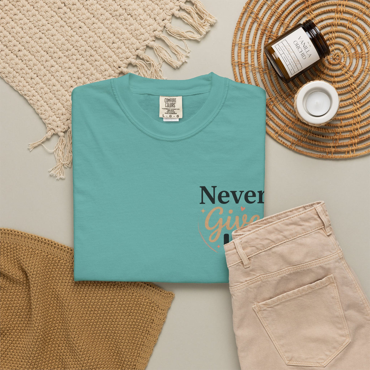 Never Give Up T-Shirt — Inspirational Motivational Tee - Berry S | KJ Global