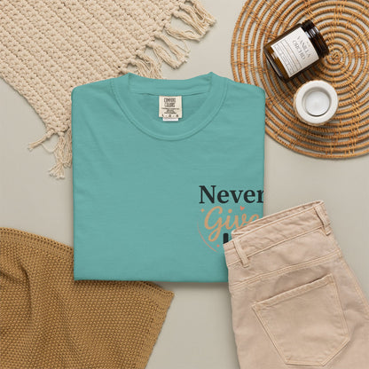 Never Give Up T-Shirt — Inspirational Motivational Tee - Berry S | KJ Global