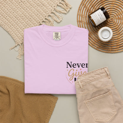Never Give Up T-Shirt — Inspirational Motivational Tee - Berry S | KJ Global