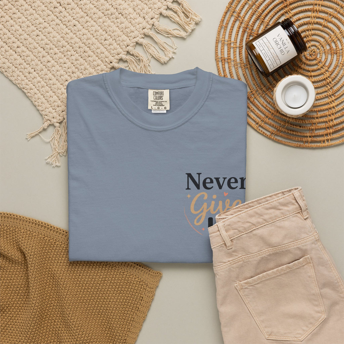 Never Give Up T-Shirt — Inspirational Motivational Tee - Berry S | KJ Global