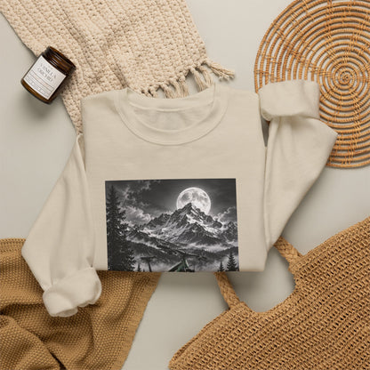 Mountain Bike Moonlight Crewneck Sweatshirt - S Navy | KJ Global