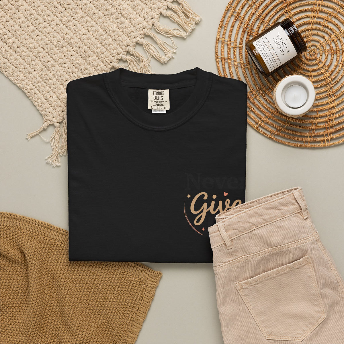 Never Give Up T-Shirt — Inspirational Motivational Tee - Berry S | KJ Global