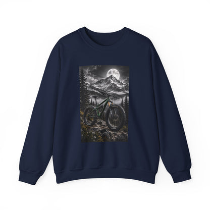 Mountain Bike Moonlight Crewneck Sweatshirt - S Navy | KJ Global