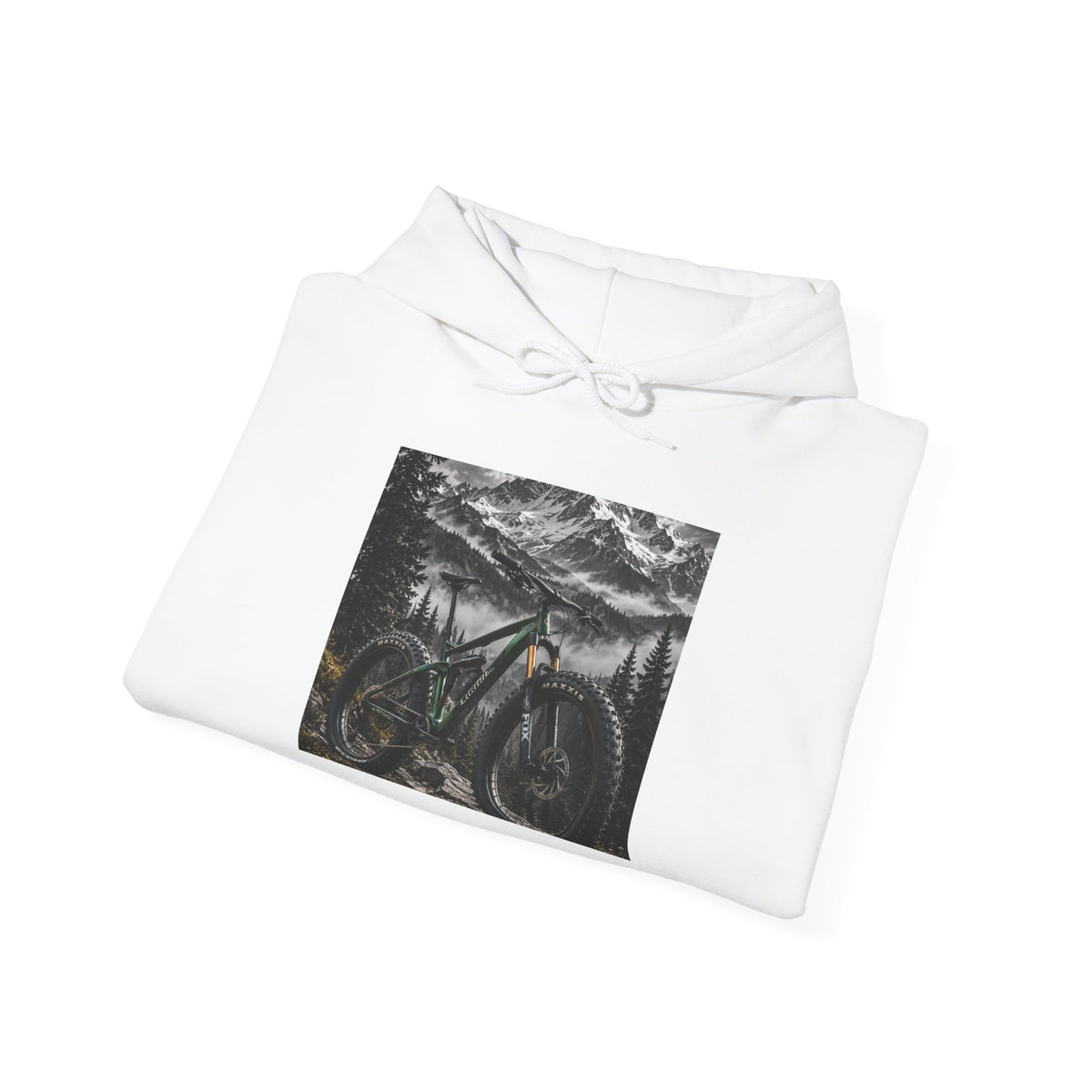Mountain Bike Hoodie — Night Forest MTB Graphic Sweatshirt - S Navy | KJ Global