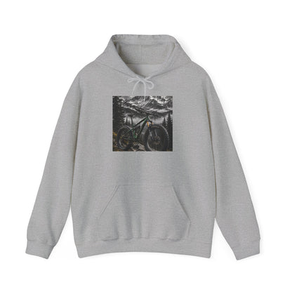 Mountain Bike Hoodie — Night Forest MTB Graphic Sweatshirt - S Sport Grey | KJ Global