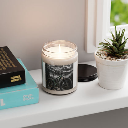Mountain Bike Candle — 9oz Scented Soy Candle with Adventure Trail Design - White Sage and Lavender 9oz | KJ Global