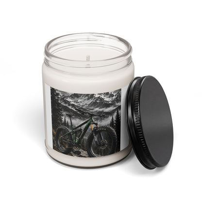 Mountain Bike Candle — 9oz Scented Soy Candle with Adventure Trail Design - White Sage and Lavender 9oz | KJ Global