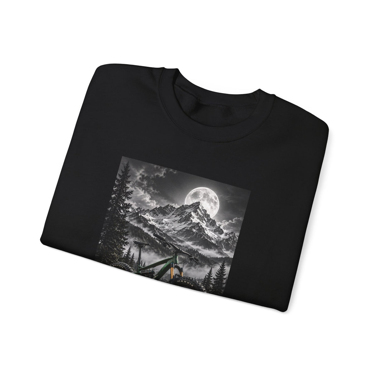 Mountain Bike Moonlight Crewneck Sweatshirt - S Navy | KJ Global