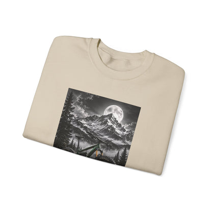Mountain Bike Moonlight Crewneck Sweatshirt - S Navy | KJ Global