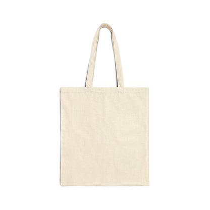 Mountain Bike Tote Bag — Moonlit Trail Canvas Tote - Black 15" x 16" | KJ Global