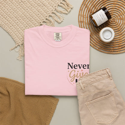 Never Give Up T-Shirt — Inspirational Motivational Tee - Berry S | KJ Global