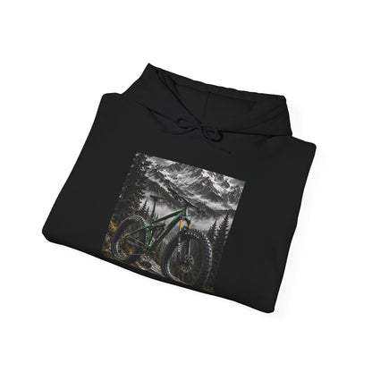 Mountain Bike Hoodie — Night Forest MTB Graphic Sweatshirt - S Navy | KJ Global