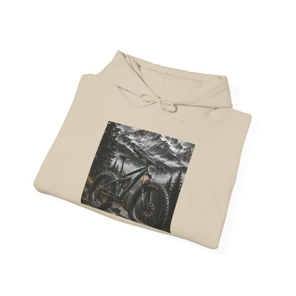 Mountain Bike Hoodie — Night Forest MTB Graphic Sweatshirt - S Navy | KJ Global