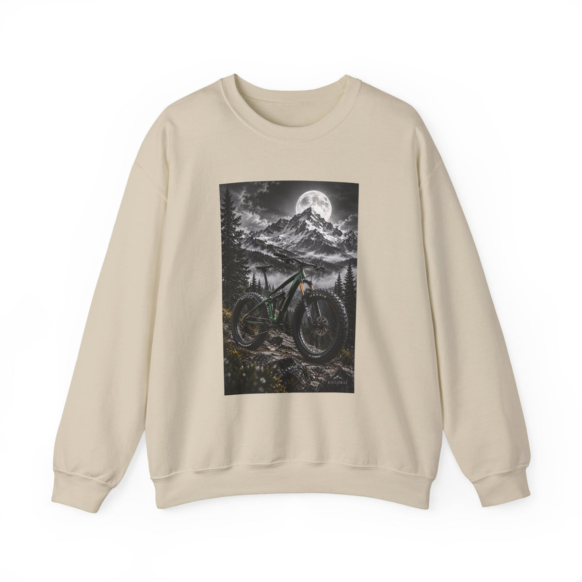 Mountain Bike Moonlight Crewneck Sweatshirt - S Sand | KJ Global