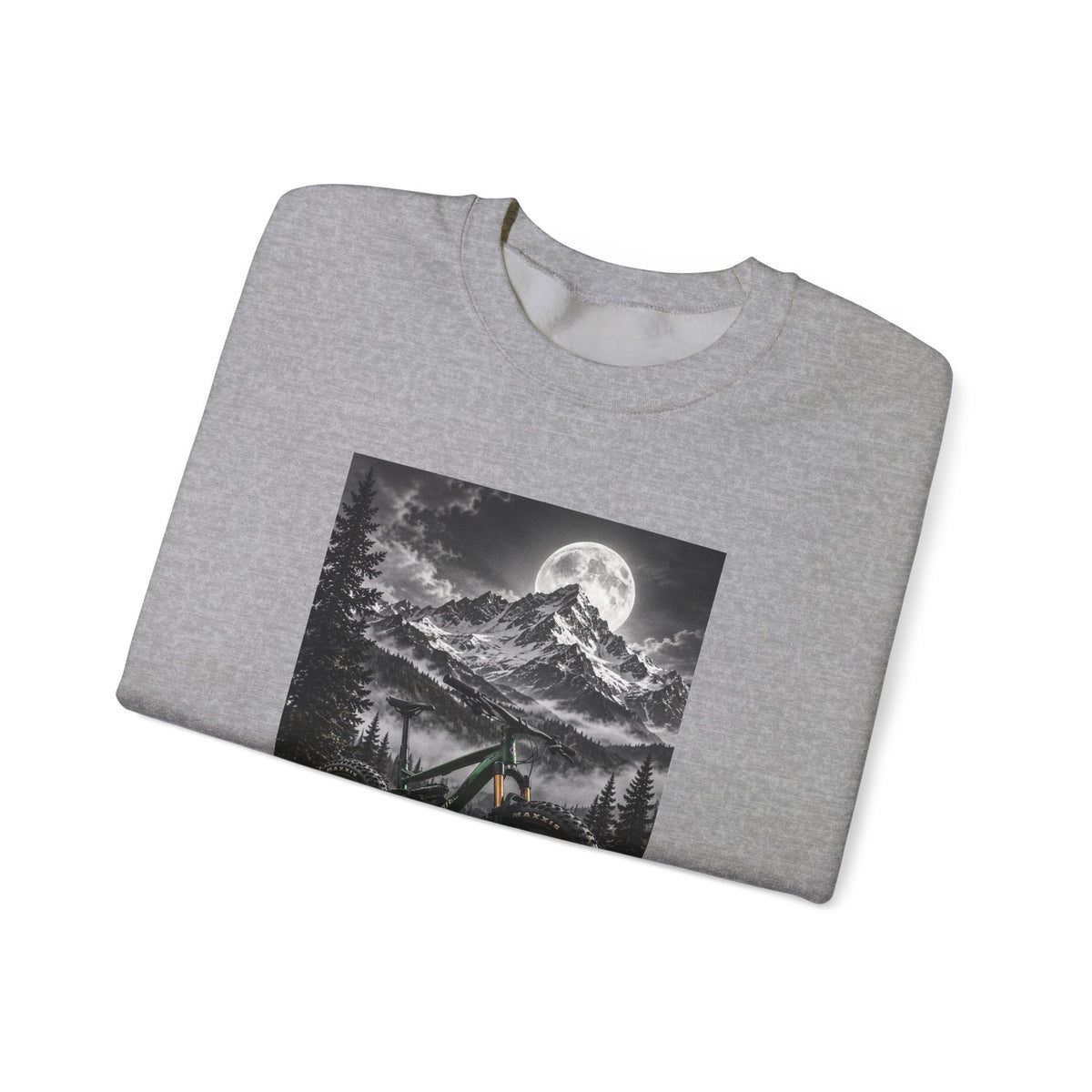 Mountain Bike Moonlight Crewneck Sweatshirt - S Navy | KJ Global