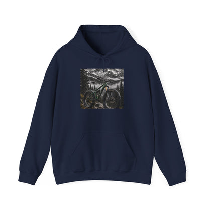 Mountain Bike Hoodie — Night Forest MTB Graphic Sweatshirt - S Navy | KJ Global