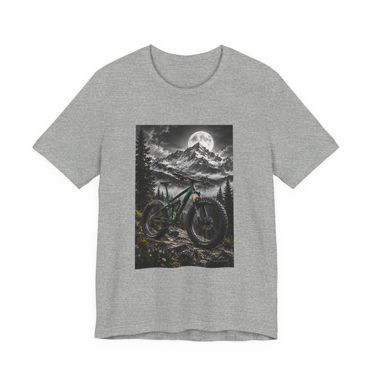 Mountain Bike Moonlight T‑Shirt - S Athletic Heather | KJ Global