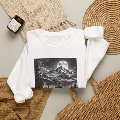 Mountain Bike Moonlight Crewneck Sweatshirt - S Navy | KJ Global