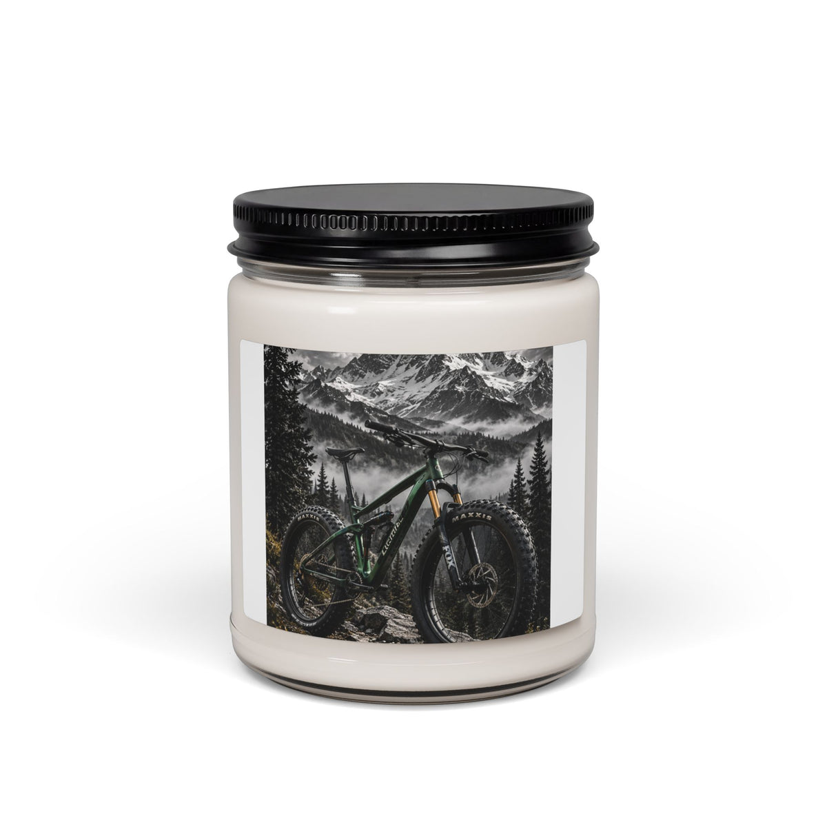 Mountain Bike Candle — 9oz Scented Soy Candle with Adventure Trail Design - Apple Harvest 9oz | KJ Global