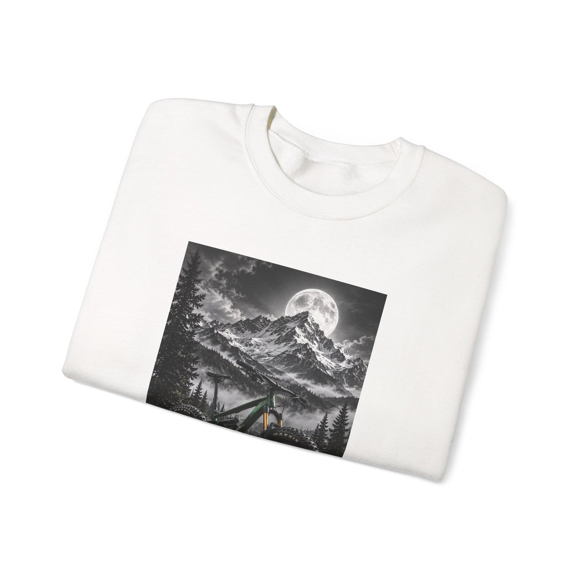 Mountain Bike Moonlight Crewneck Sweatshirt - S Navy | KJ Global