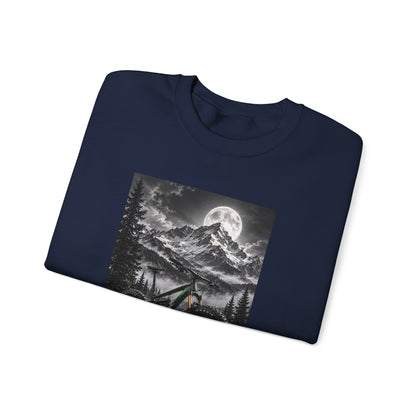 Mountain Bike Moonlight Crewneck Sweatshirt - S Navy | KJ Global