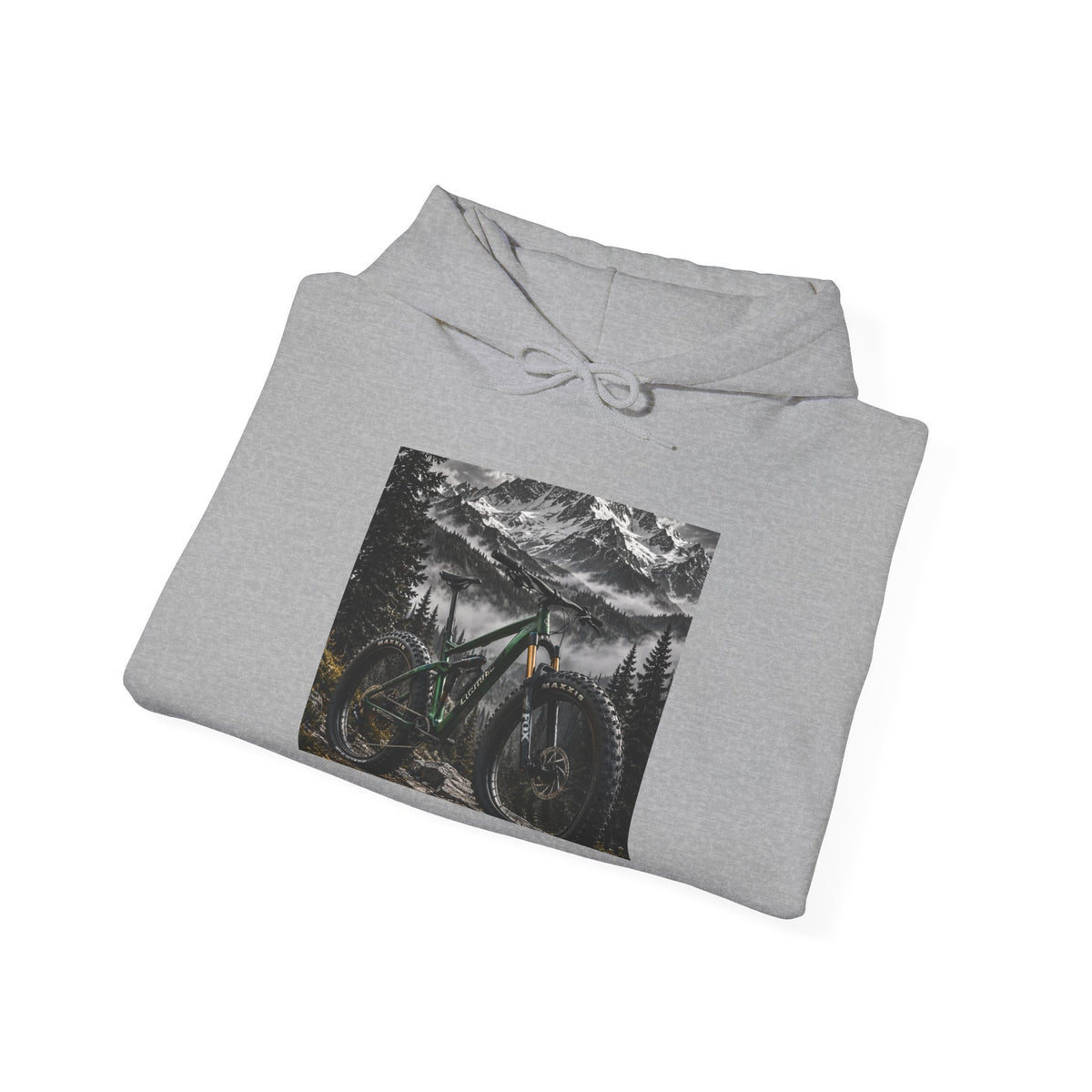 Mountain Bike Hoodie — Night Forest MTB Graphic Sweatshirt - S Navy | KJ Global