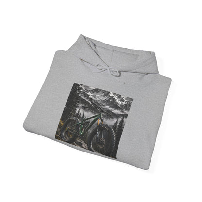 Mountain Bike Hoodie — Night Forest MTB Graphic Sweatshirt - S Navy | KJ Global