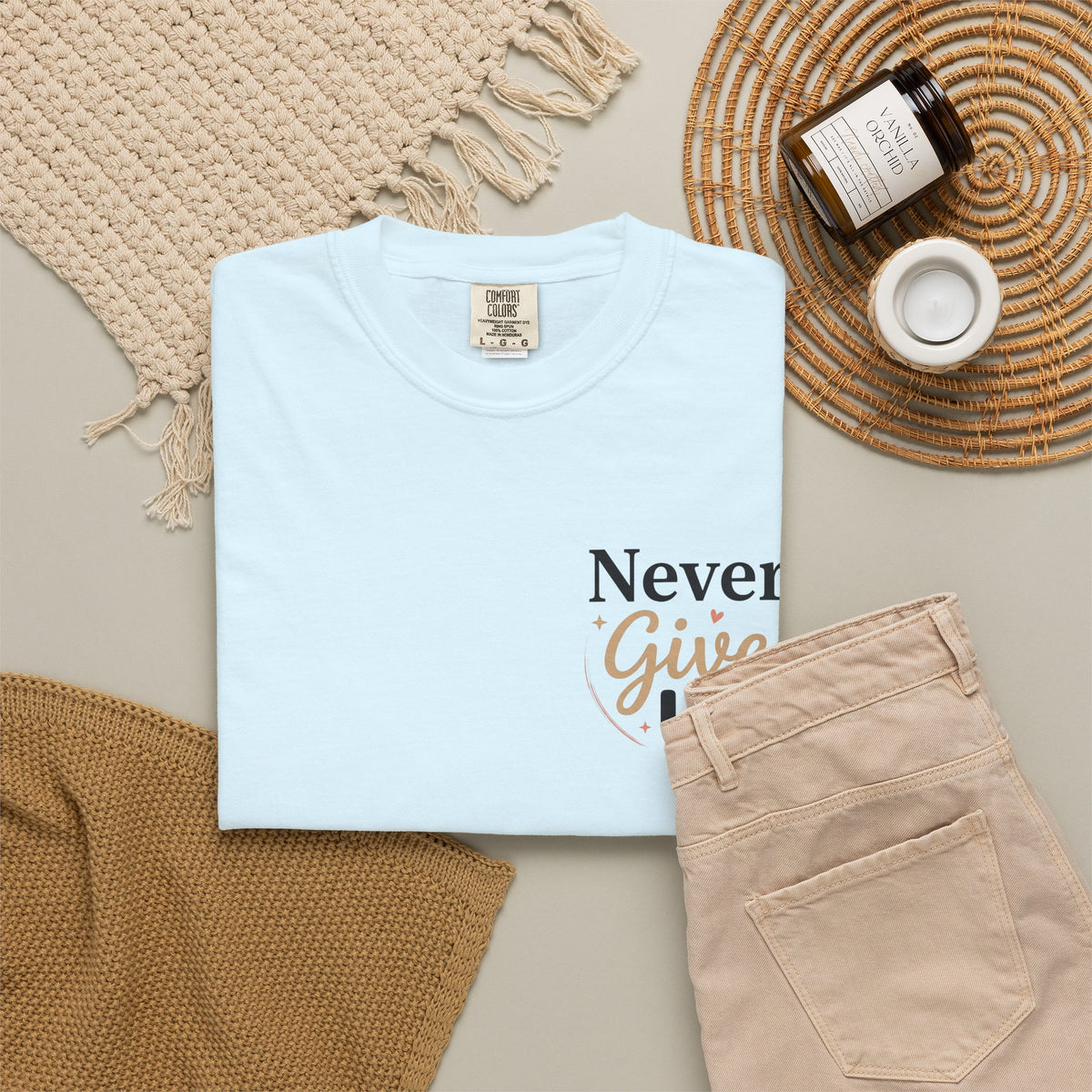 Never Give Up T-Shirt — Inspirational Motivational Tee - Berry S | KJ Global
