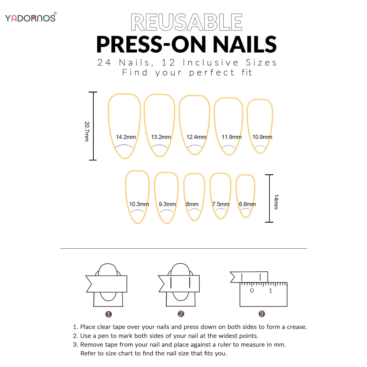 Press-On Nails – 24pcs Multi-Style Collection | DIY Salon Nails - Rose Gems | KJ Global