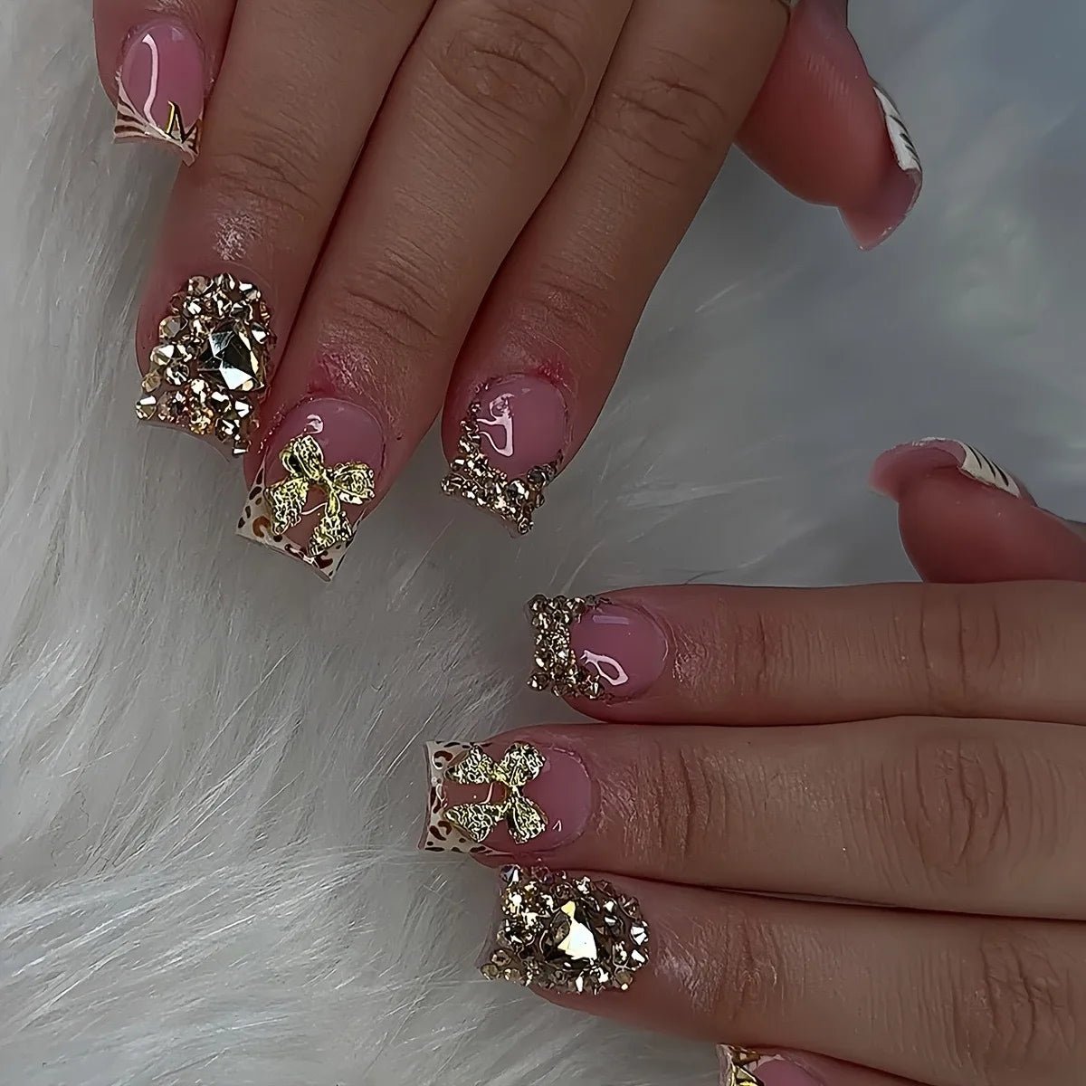 Press-On Nails – 24pcs Multi-Style Collection | DIY Salon Nails - Silver Chrome | KJ Global