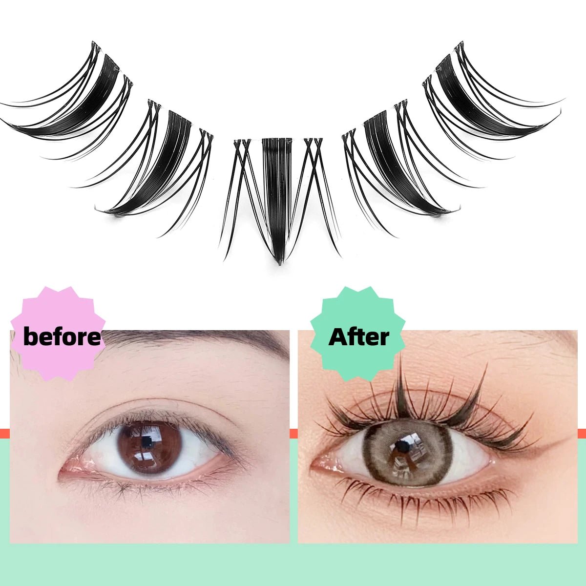 Lash Clusters – DIY Eyelash Extensions | 36 Clusters, C & D Curl