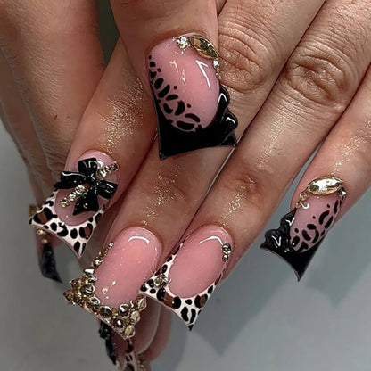 Press-On Nails – 24pcs Multi-Style Collection | DIY Salon Nails - Pink Lace | KJ Global