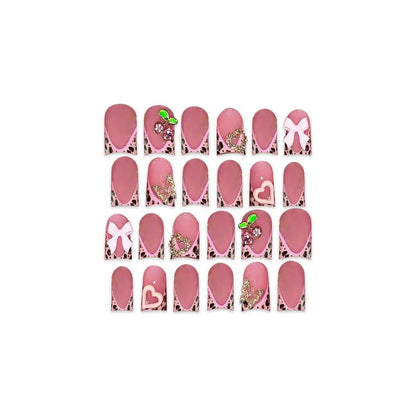 Press-On Nails – 24pcs Multi-Style Collection | DIY Salon Nails - Rose Gems | KJ Global