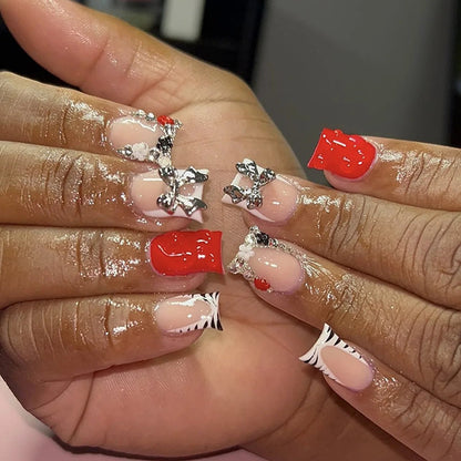 Press-On Nails – 24pcs Multi-Style Collection | DIY Salon Nails - Cherry Blossom | KJ Global