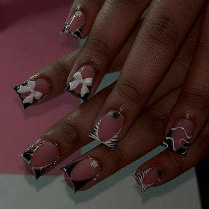 Press-On Nails – 24pcs Multi-Style Collection | DIY Salon Nails - Rose Gems | KJ Global