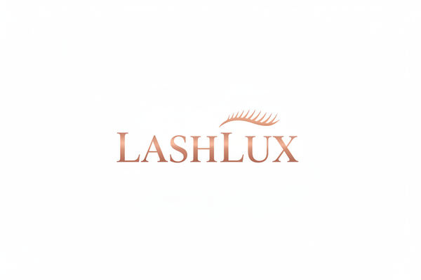 LashLux Logo - Rose Gold Refined